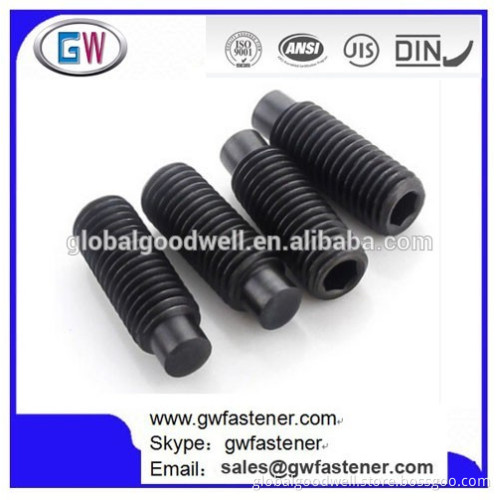 10-24x1" Socket Set Screws Dog Point Coarse Alloy Thermal Black Oxide